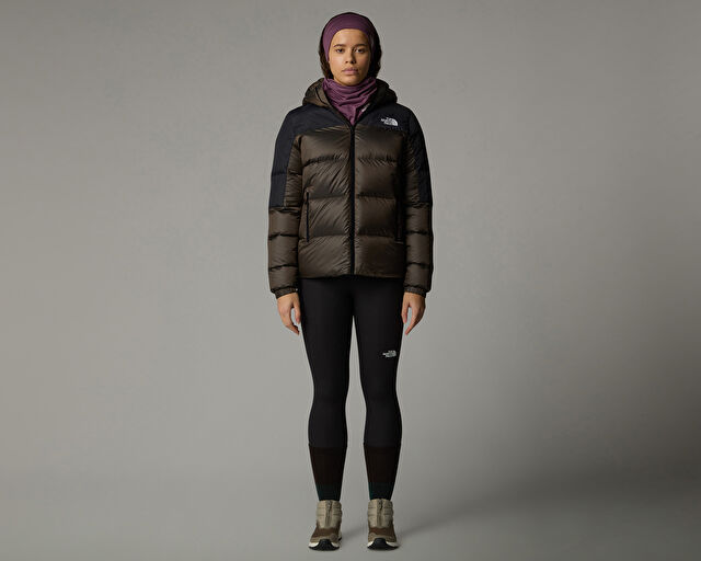 The North Face W Diablo Down 2.0 Kadın Outdoor Montu (700 Dolgu Kaz Tüyü) NF0A898Z0BI1 Kahverengi görsel 8