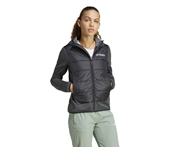 Adidas W Multi Hyb Jkt Kadın Outdoor Montu IR7882 Gri görsel 3