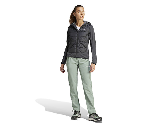 Adidas W Multi Hyb Jkt Kadın Outdoor Montu IR7882 Gri görsel 4