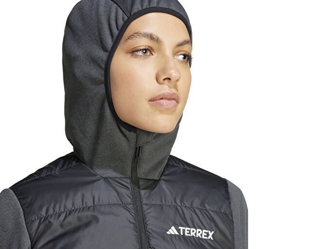 Adidas W Multi Hyb Jkt Kadın Outdoor Montu IR7882 Gri görsel 6
