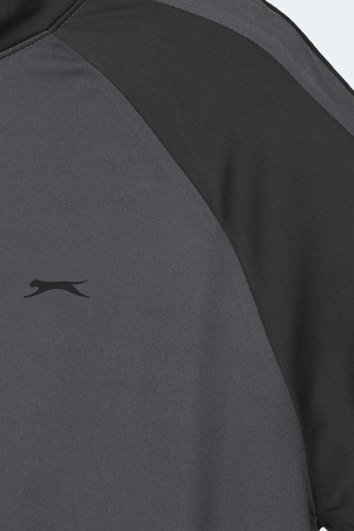 SLAZENGER REDORA Erkek Dik Yaka Fermuarlı Koyu Gri Sweatshırt görsel 4