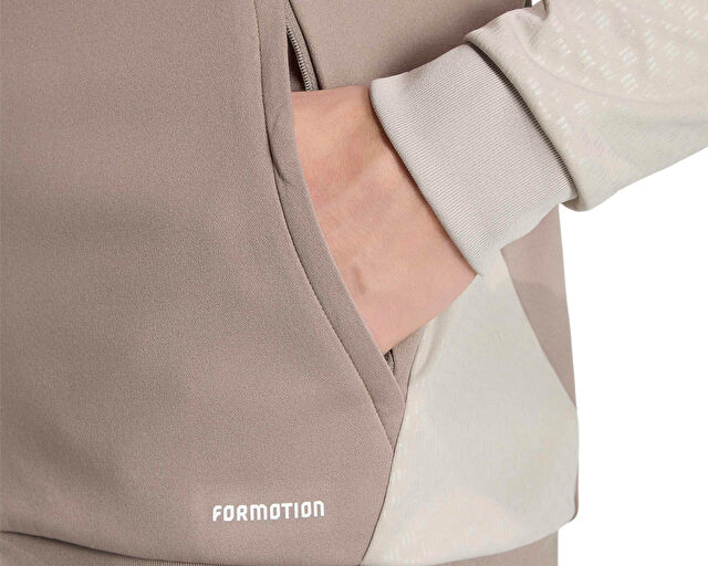 Adidas Tiro 26 Competition Tr Jkt Erkek Futbol Kamp Fermuarlı Sweatshirt KE9256 Kahverengi görsel 6