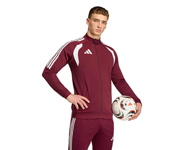 Adidas Tiro 26 Competition Tr Jkt Erkek Futbol Kamp Fermuarlı Sweatshirt KE9254 Kırmızı görsel 2