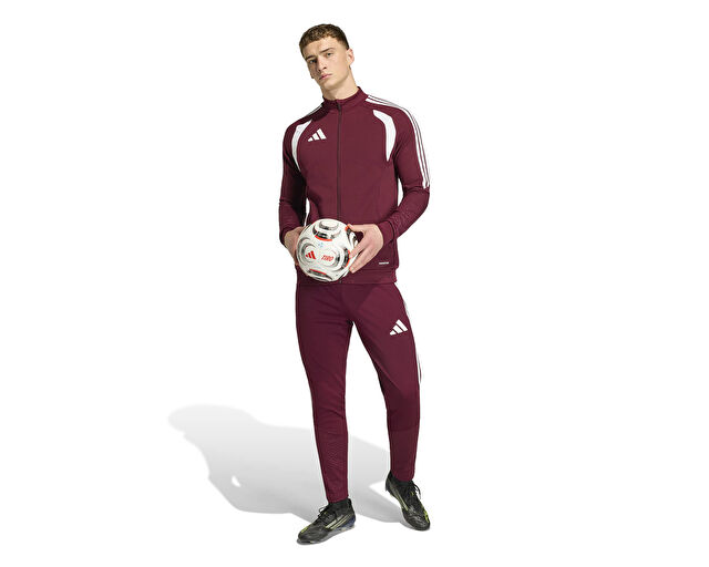 Adidas Tiro 26 Competition Tr Jkt Erkek Futbol Kamp Fermuarlı Sweatshirt KE9254 Kırmızı görsel 6