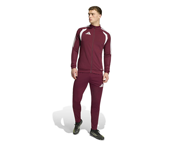 Adidas Tiro 26 Competition Tr Jkt Erkek Futbol Kamp Fermuarlı Sweatshirt KE9254 Kırmızı görsel 7