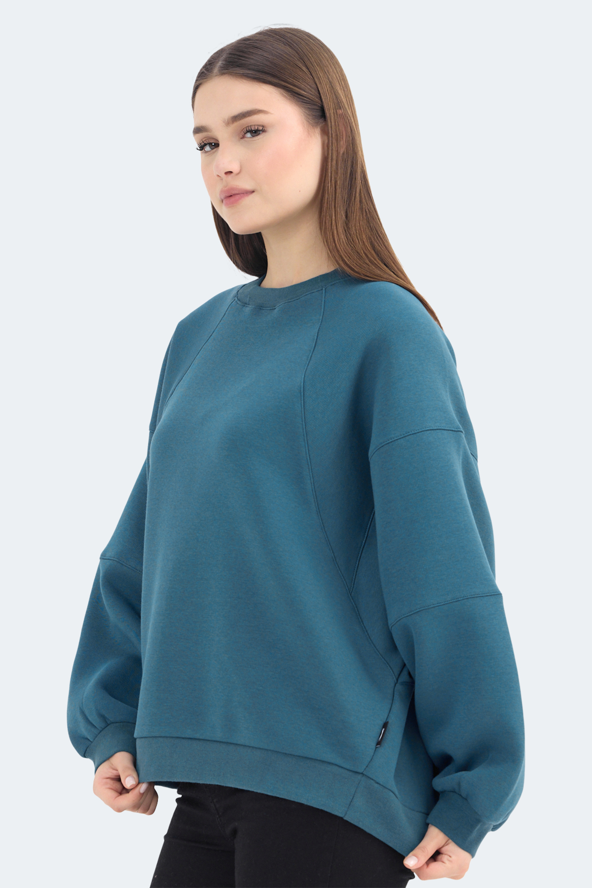 SLAZENGER VIA Kadın Petrol Sweatshirt