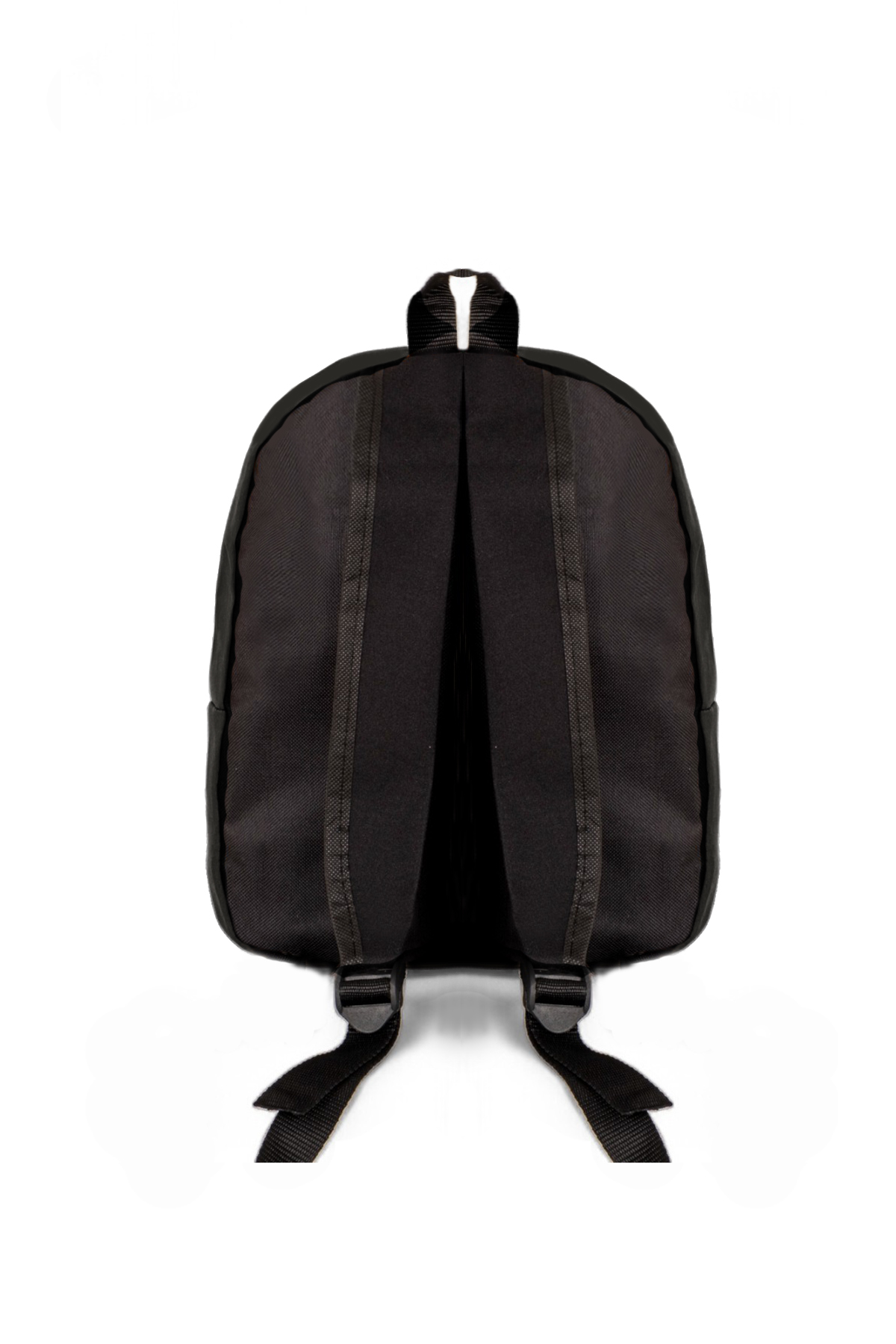 TONNY BLACK Unisex Siyah Önü Fermuarlı İki Bölmeli Sırt Çantası görsel 3
