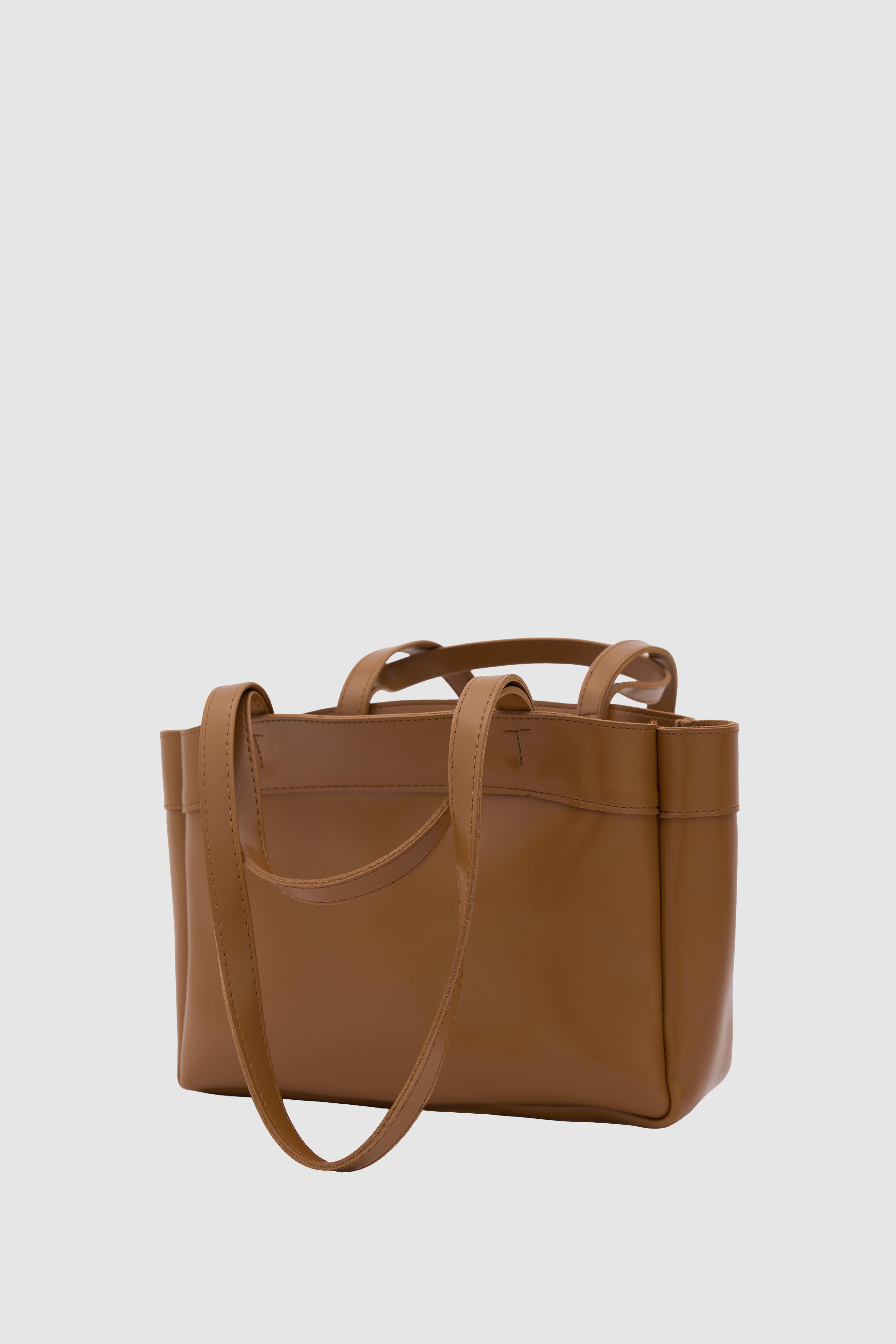 Shulebags Marlove Deri Omuz Çantası Taba görsel 4