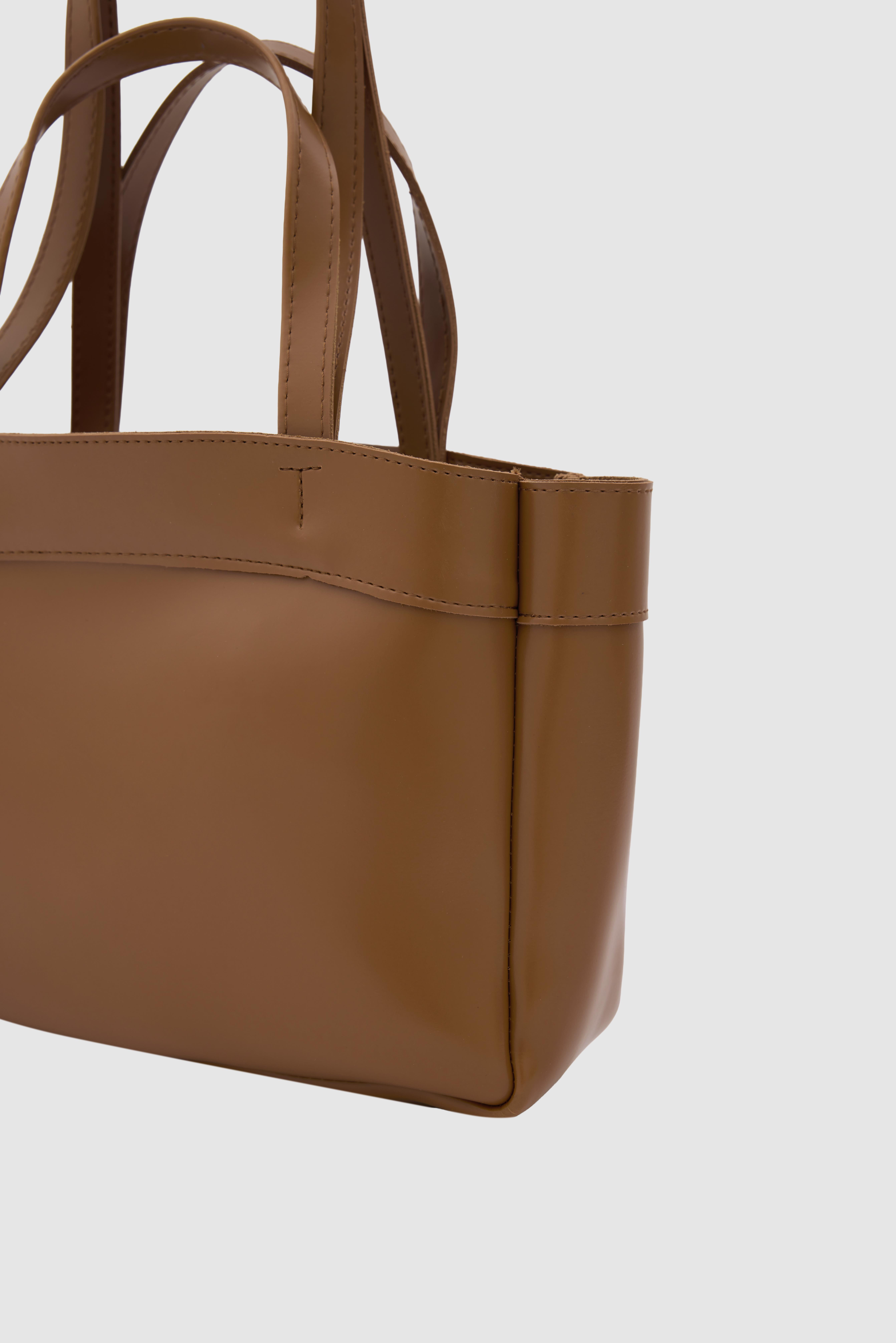 Shulebags Marlove Deri Omuz Çantası Taba görsel 3