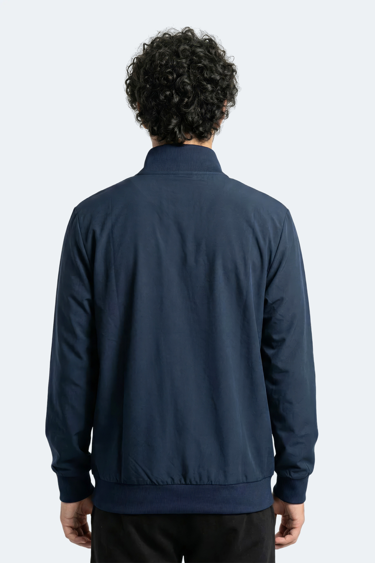 SLAZENGER RENCOR Erkek Dik Yaka Fermuarlı Lacivert Sweatshırt görsel 3