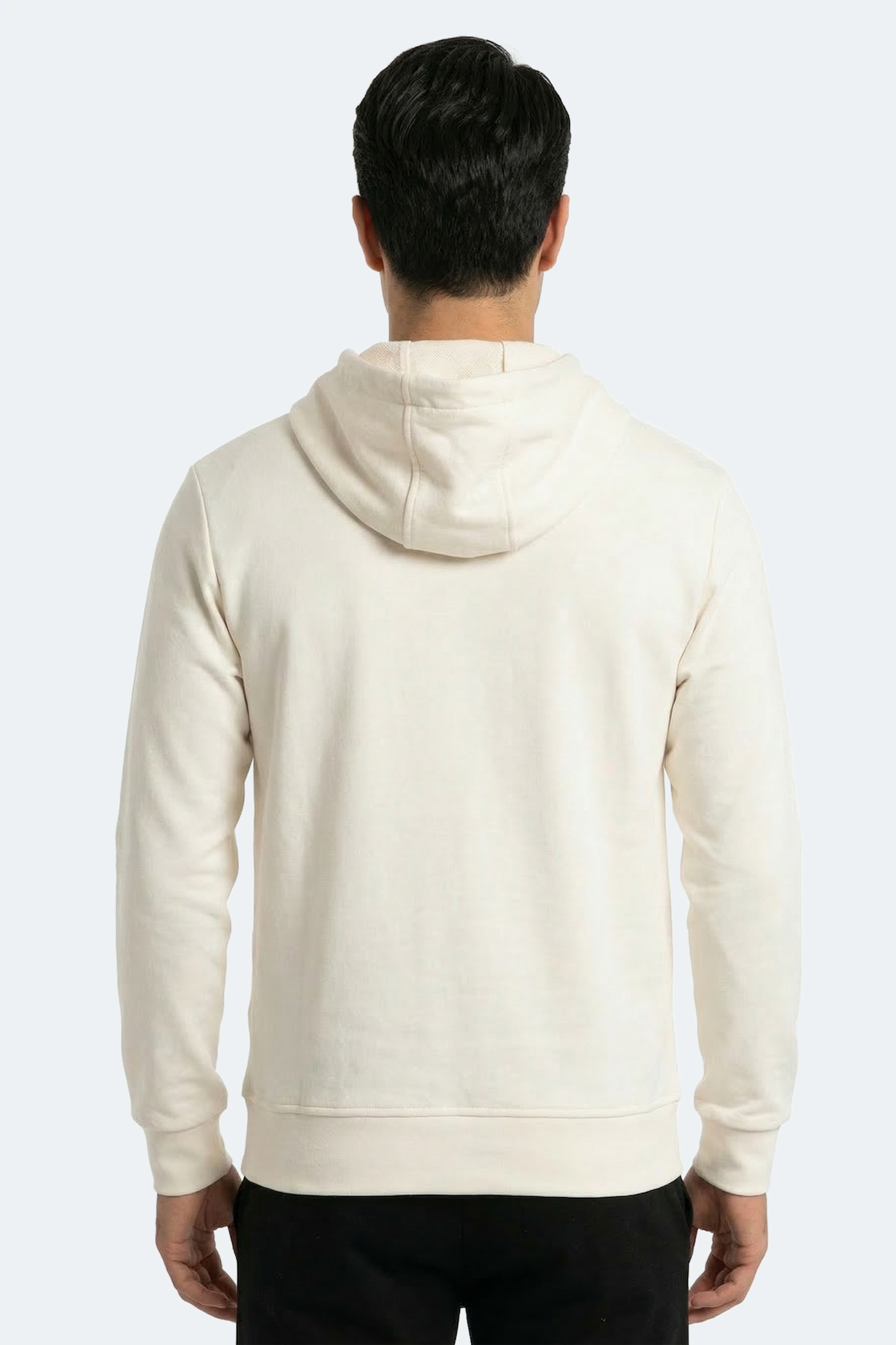 SLAZENGER KRALON I Erkek Kapüşonlu Cepli Ekru Sweatshırt görsel 7