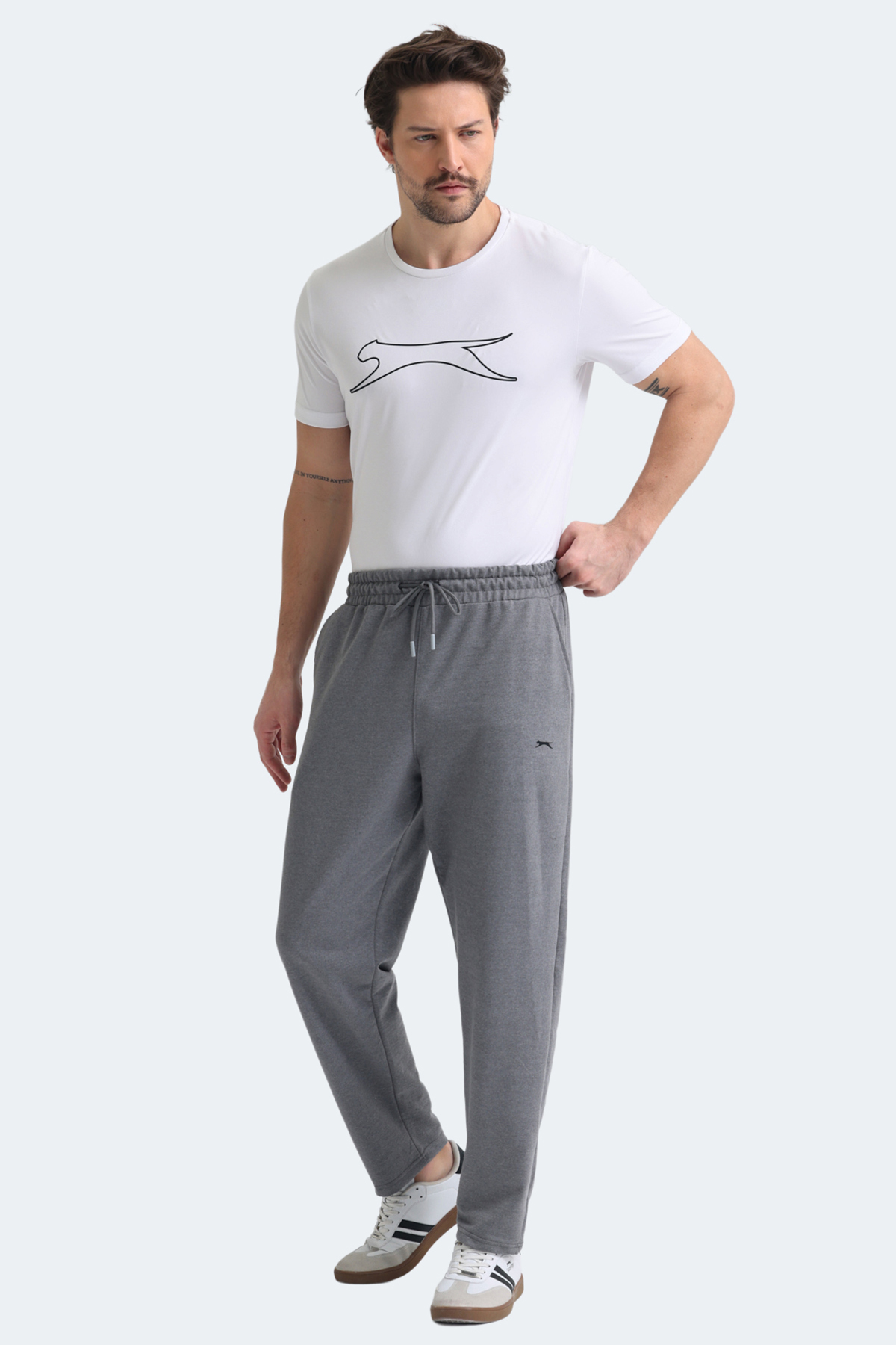 SLAZENGER MAKE Erkek Koyu Gri Eşofman Altı görsel 2