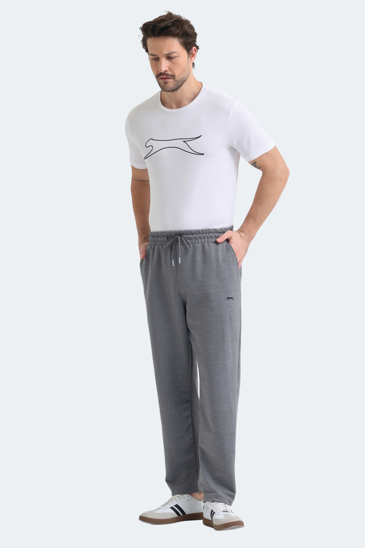 SLAZENGER MAKE Erkek Koyu Gri Eşofman Altı görsel 6