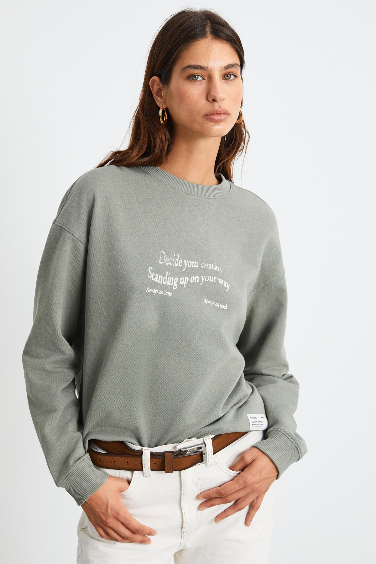ETHIQUET RONJA Kadın AÇIK YEŞİL Sweatshirt