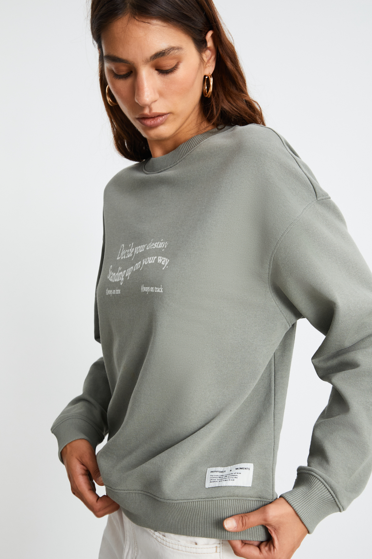 ETHIQUET RONJA Kadın AÇIK YEŞİL Sweatshirt görsel 4