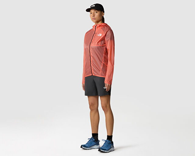 The North Face W Windstream Shell Kadın Ayarlanabilir Outdoor Yağmurluk NF0A87HFGTH1 Kırmızı görsel 8