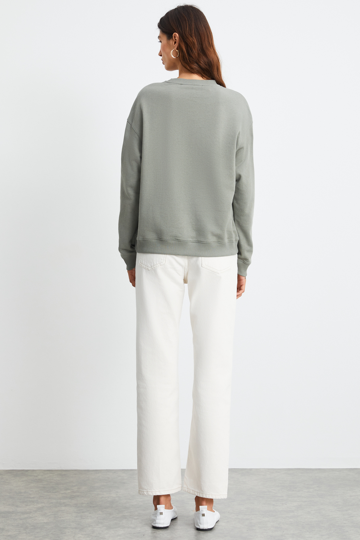 ETHIQUET RONJA Kadın AÇIK YEŞİL Sweatshirt görsel 5