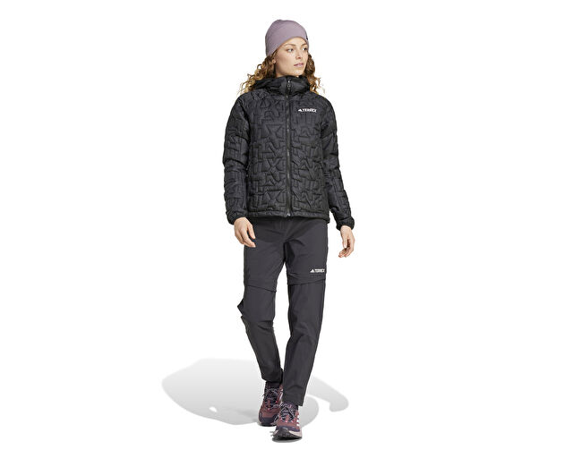 Adidas W Terrex Xpr Lf Ho Jkt Kadın Outdoor Montu IT3229 Siyah görsel 7