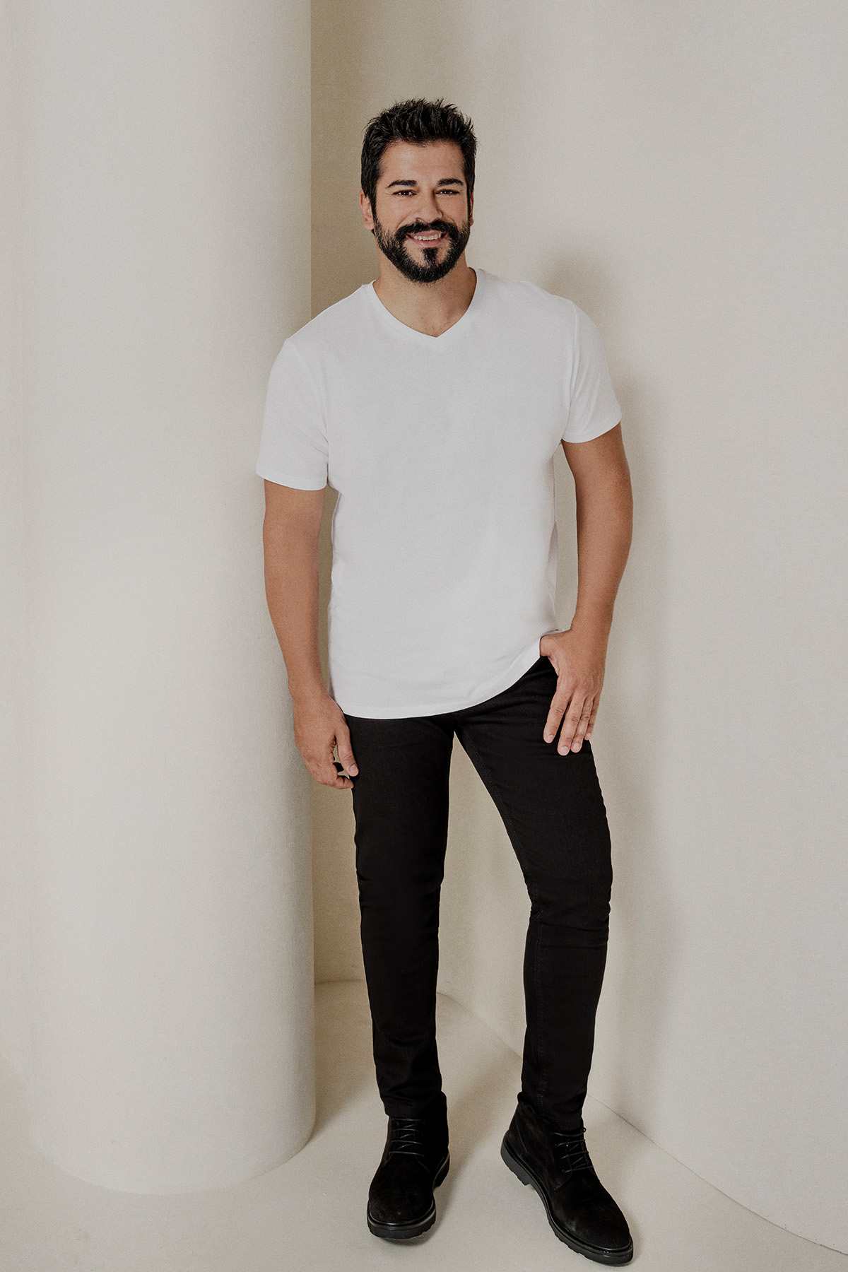 AC&Co / Altınyıldız Classics Erkek Siyah Ekstra Slim Fit Dar Kesim Rıss Pamuklu Esnek Denim Jean Pantolon görsel 3