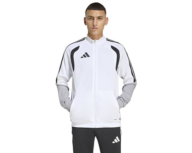 Adidas Tiro 26 Competition Tr Jkt Erkek Futbol Kamp Fermuarlı Sweatshirt KA7682 Beyaz