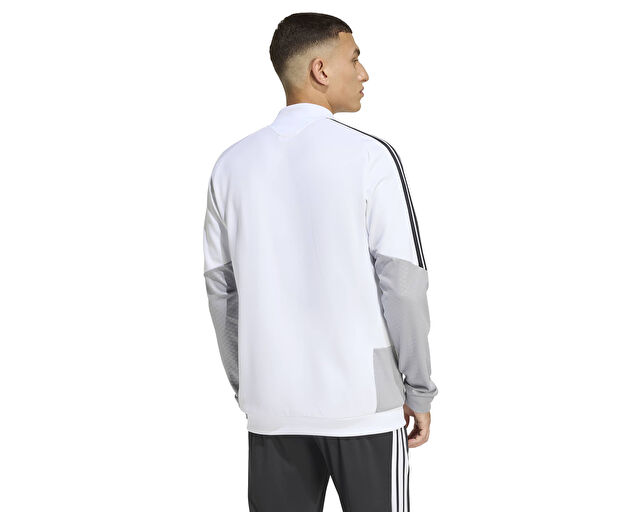 Adidas Tiro 26 Competition Tr Jkt Erkek Futbol Kamp Fermuarlı Sweatshirt KA7682 Beyaz görsel 2