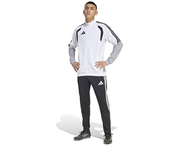 Adidas Tiro 26 Competition Tr Jkt Erkek Futbol Kamp Fermuarlı Sweatshirt KA7682 Beyaz görsel 4