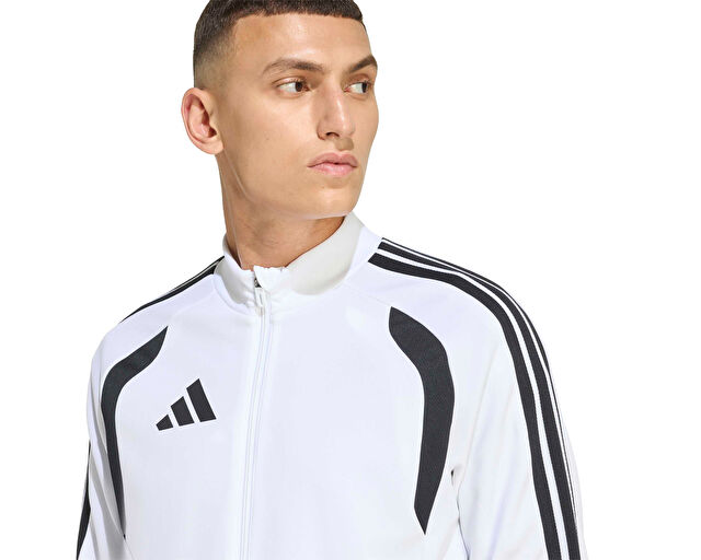 Adidas Tiro 26 Competition Tr Jkt Erkek Futbol Kamp Fermuarlı Sweatshirt KA7682 Beyaz görsel 5