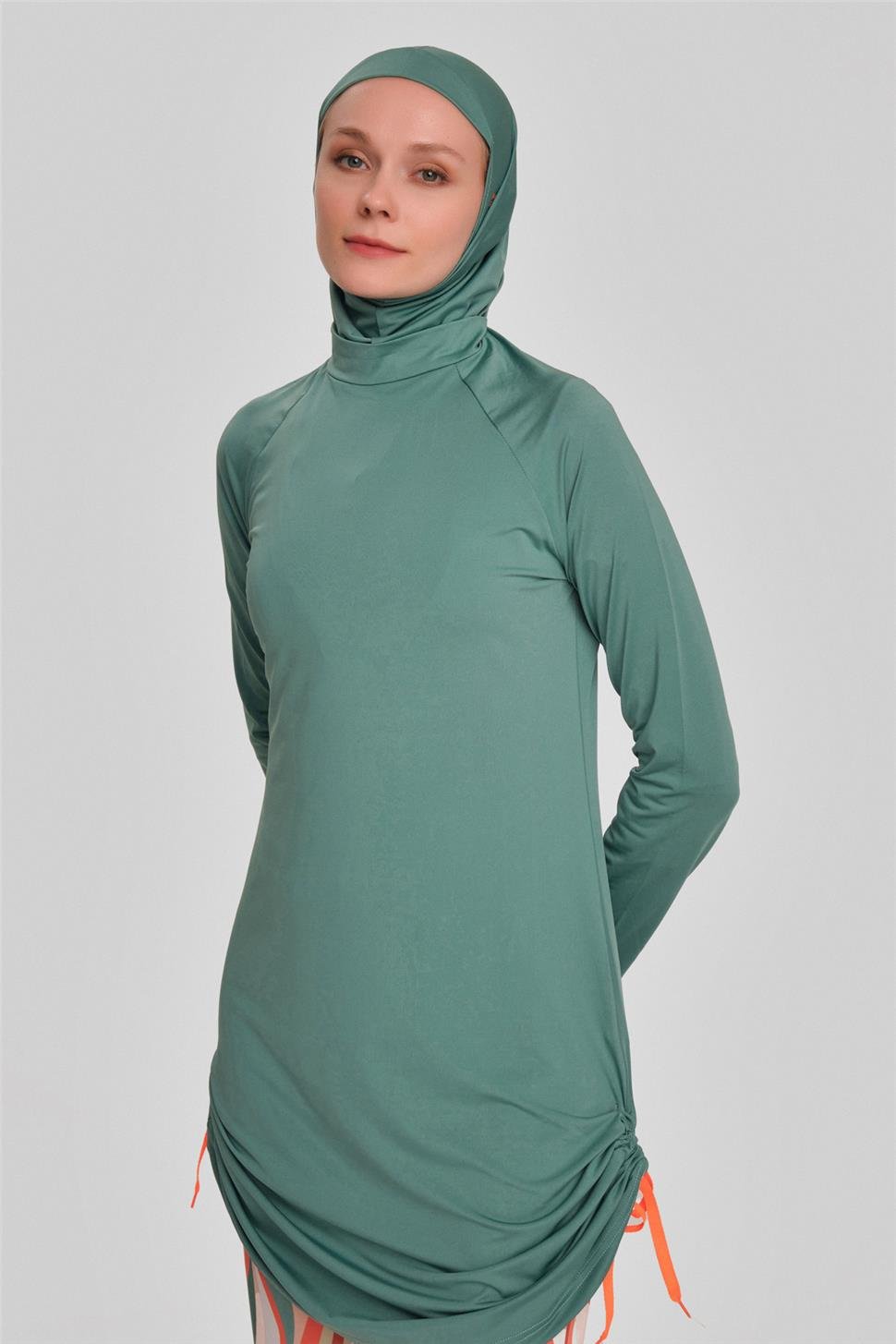 ARMİNE Tesettür Mayo 24Yd8915 Petrol görsel 6