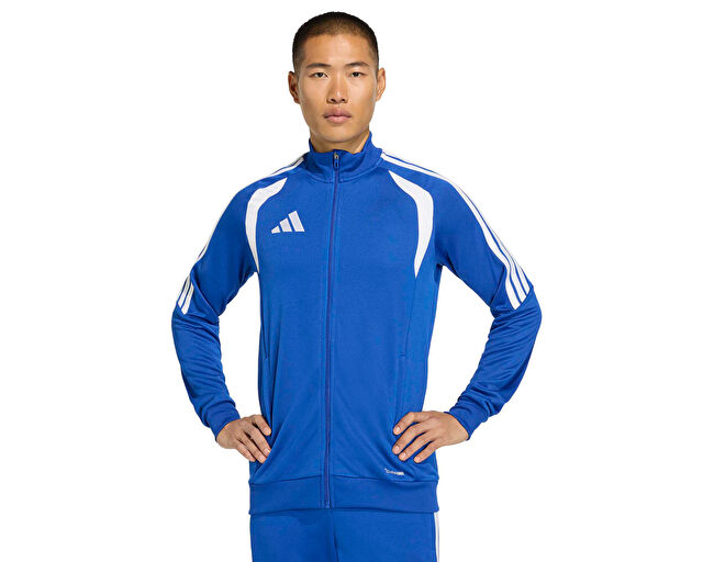 Adidas Tiro26L Tr Jkt Erkek Futbol Kamp Fermuarlı Sweatshirt JY7210 Mavi