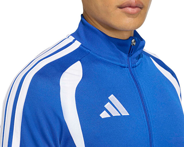 Adidas Tiro26L Tr Jkt Erkek Futbol Kamp Fermuarlı Sweatshirt JY7210 Mavi görsel 3