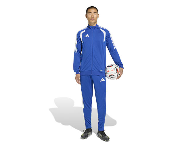 Adidas Tiro26L Tr Jkt Erkek Futbol Kamp Fermuarlı Sweatshirt JY7210 Mavi görsel 7