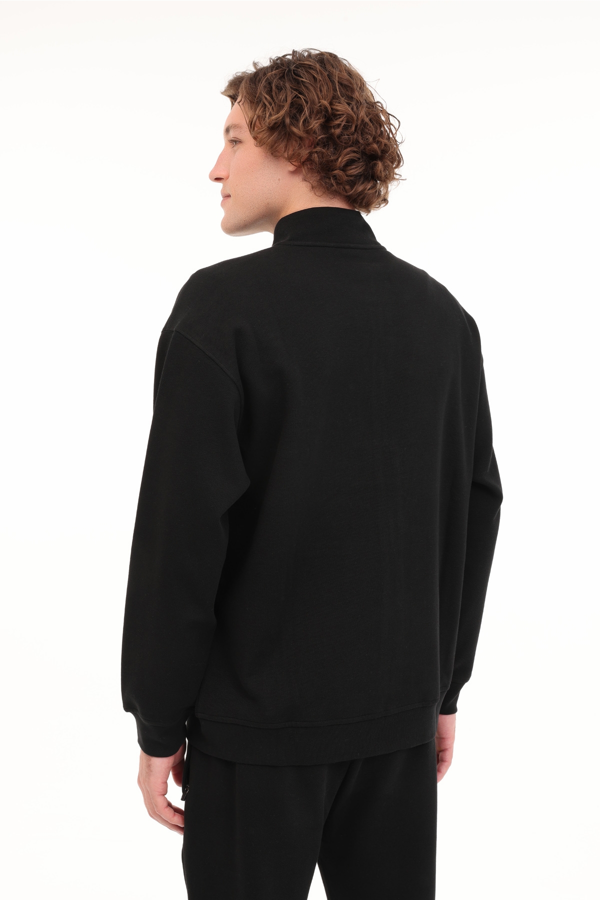 Lumberjack ML ZENO 18BLO-23 5PR Siyah Erkek Fermuarlı Sweatshirt Hırka görsel 2