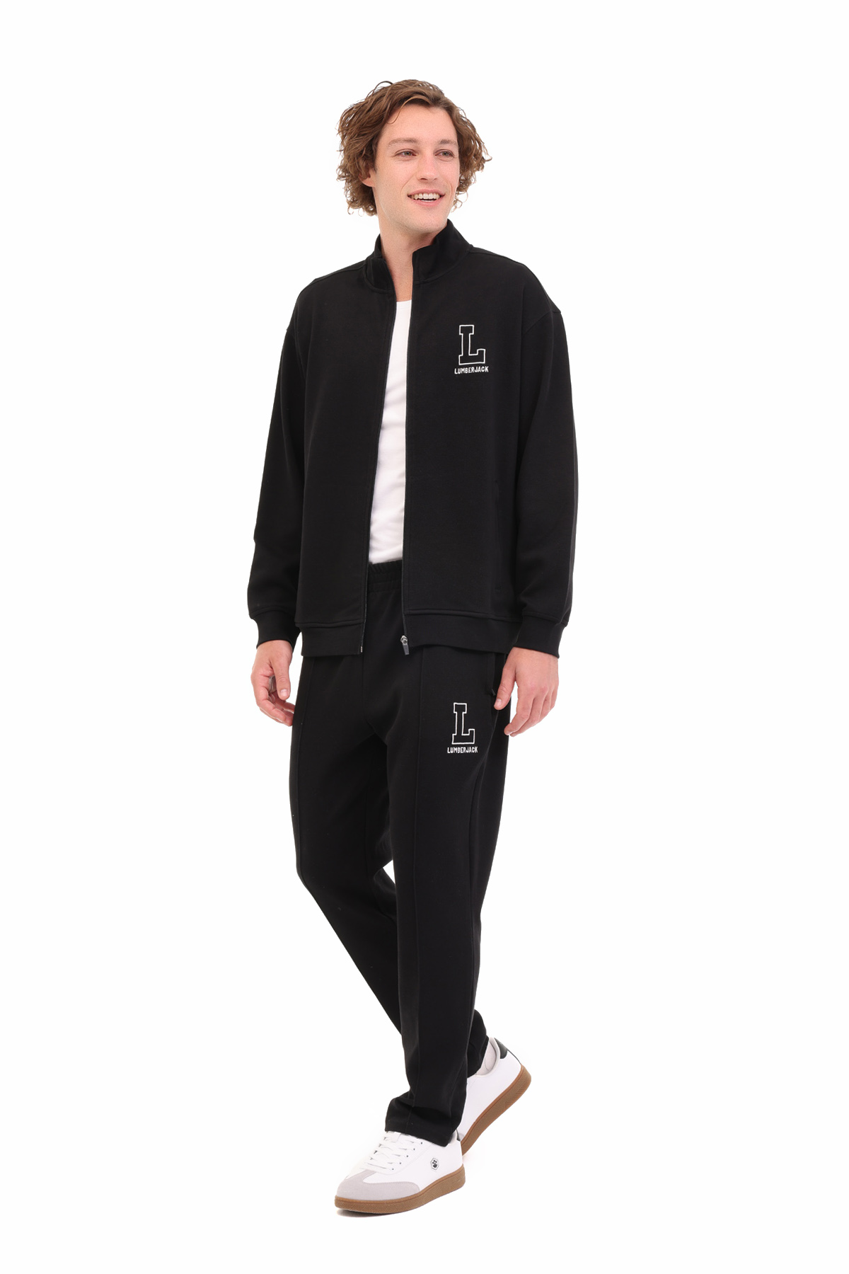 Lumberjack ML ZENO 18BLO-23 5PR Siyah Erkek Fermuarlı Sweatshirt Hırka görsel 3