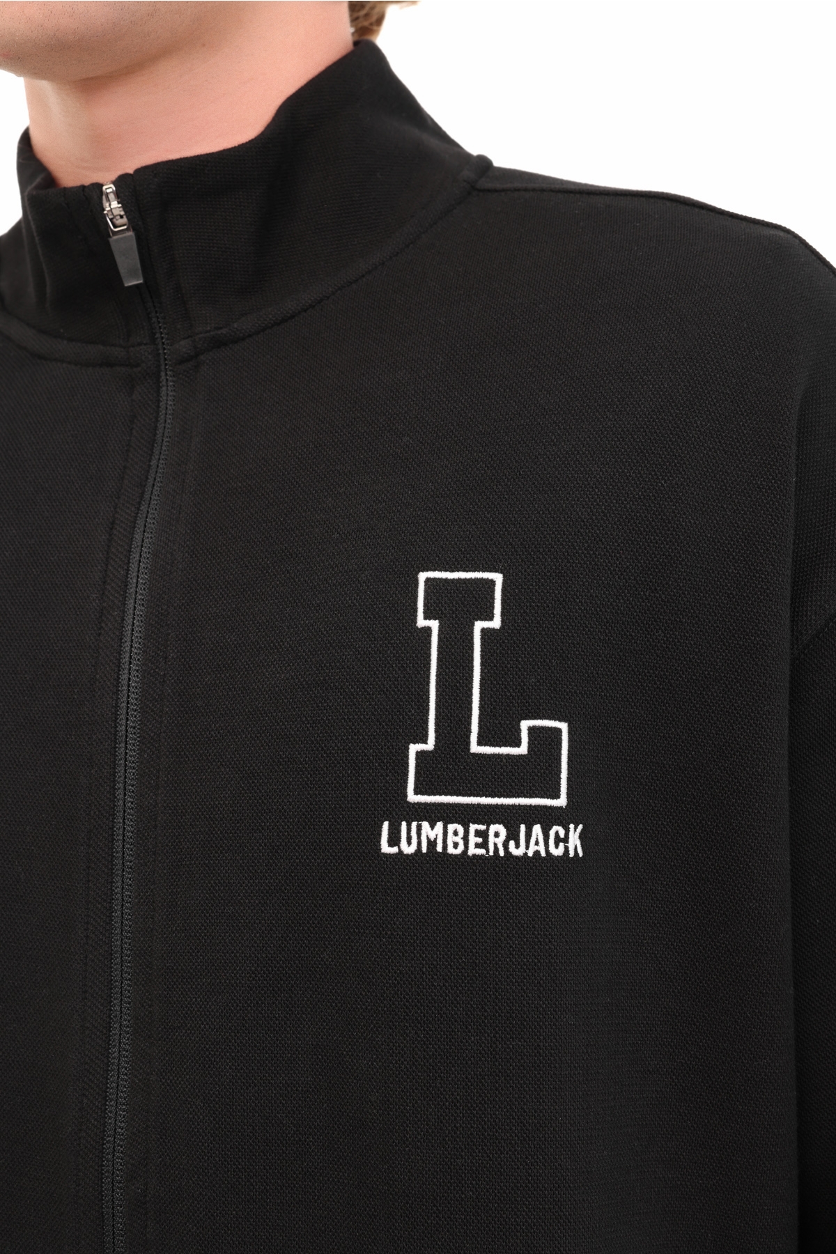 Lumberjack ML ZENO 18BLO-23 5PR Siyah Erkek Fermuarlı Sweatshirt Hırka görsel 4