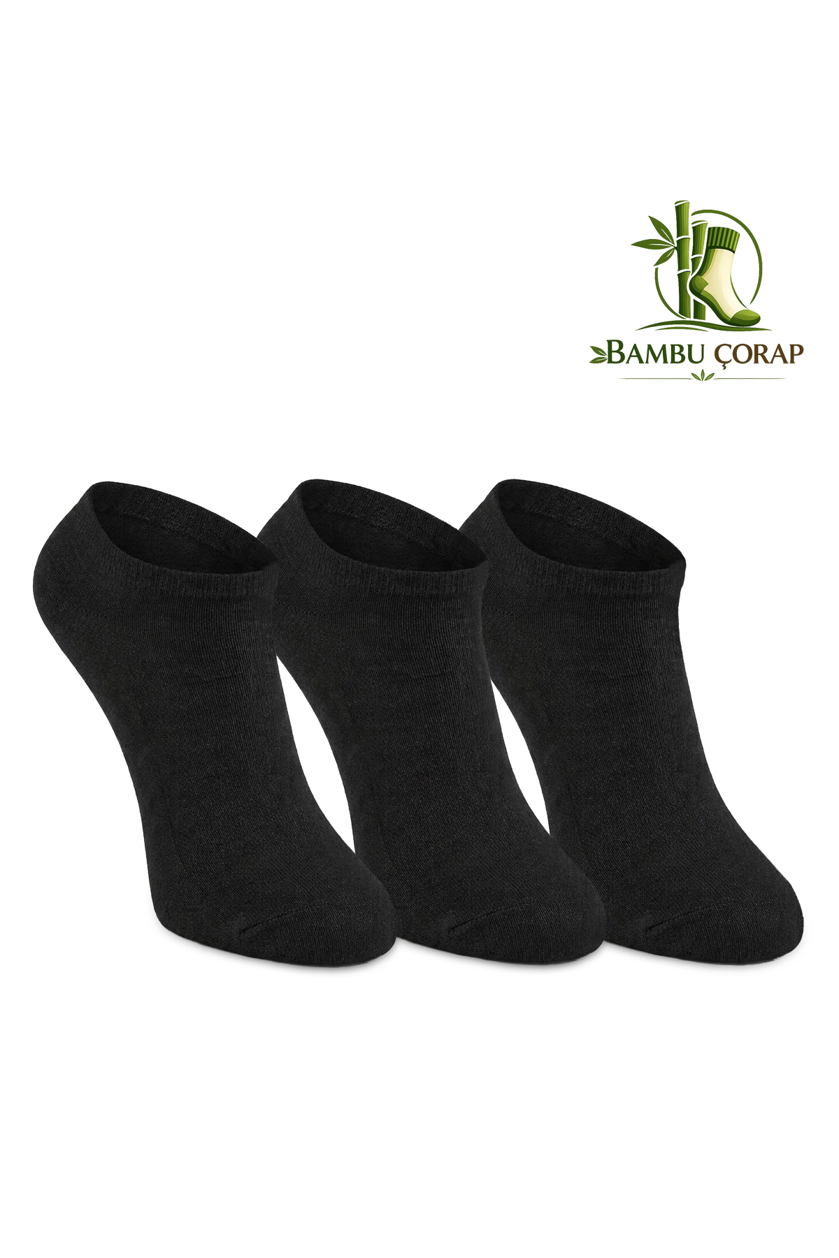 SLAZENGER JOLLY 3 lü Erkek Bambu Siyah Çorap