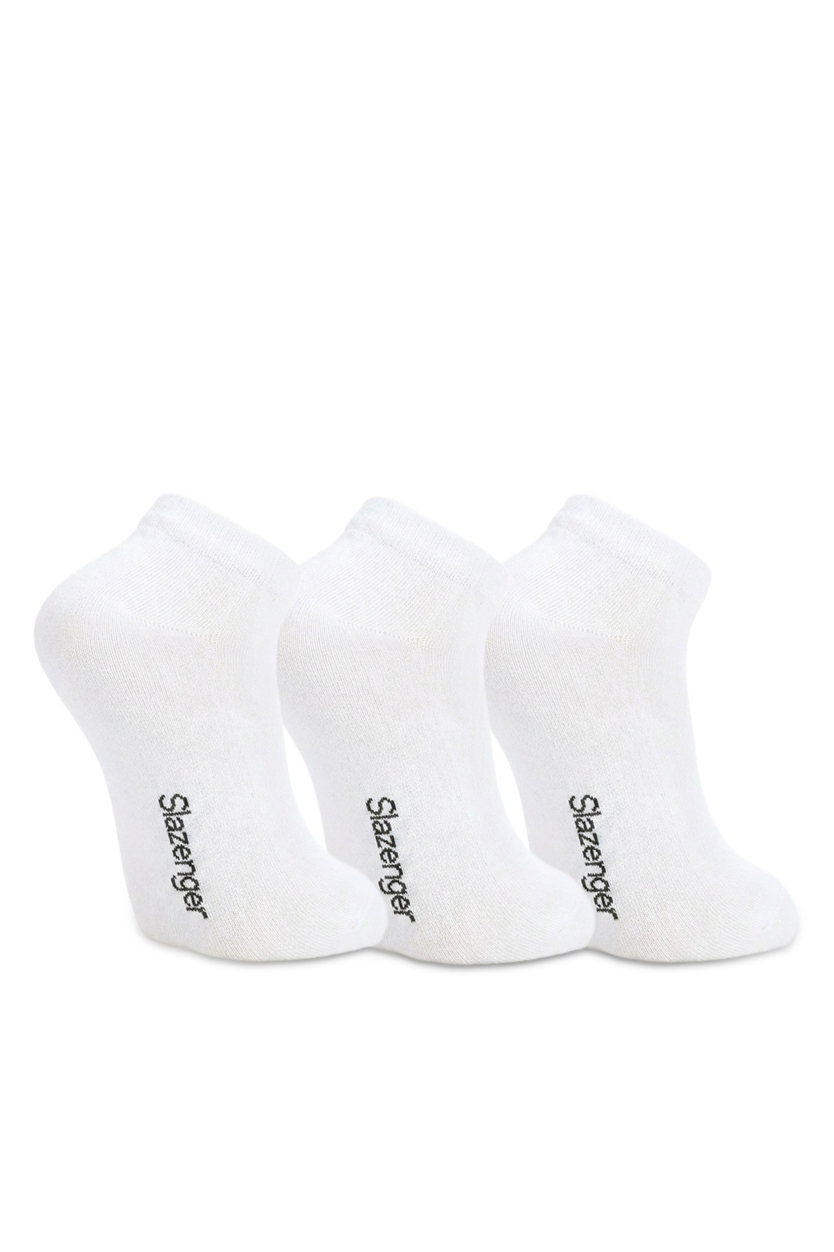 SLAZENGER JEFRY 3 lü Erkek Bambu Beyaz Çorap görsel 2