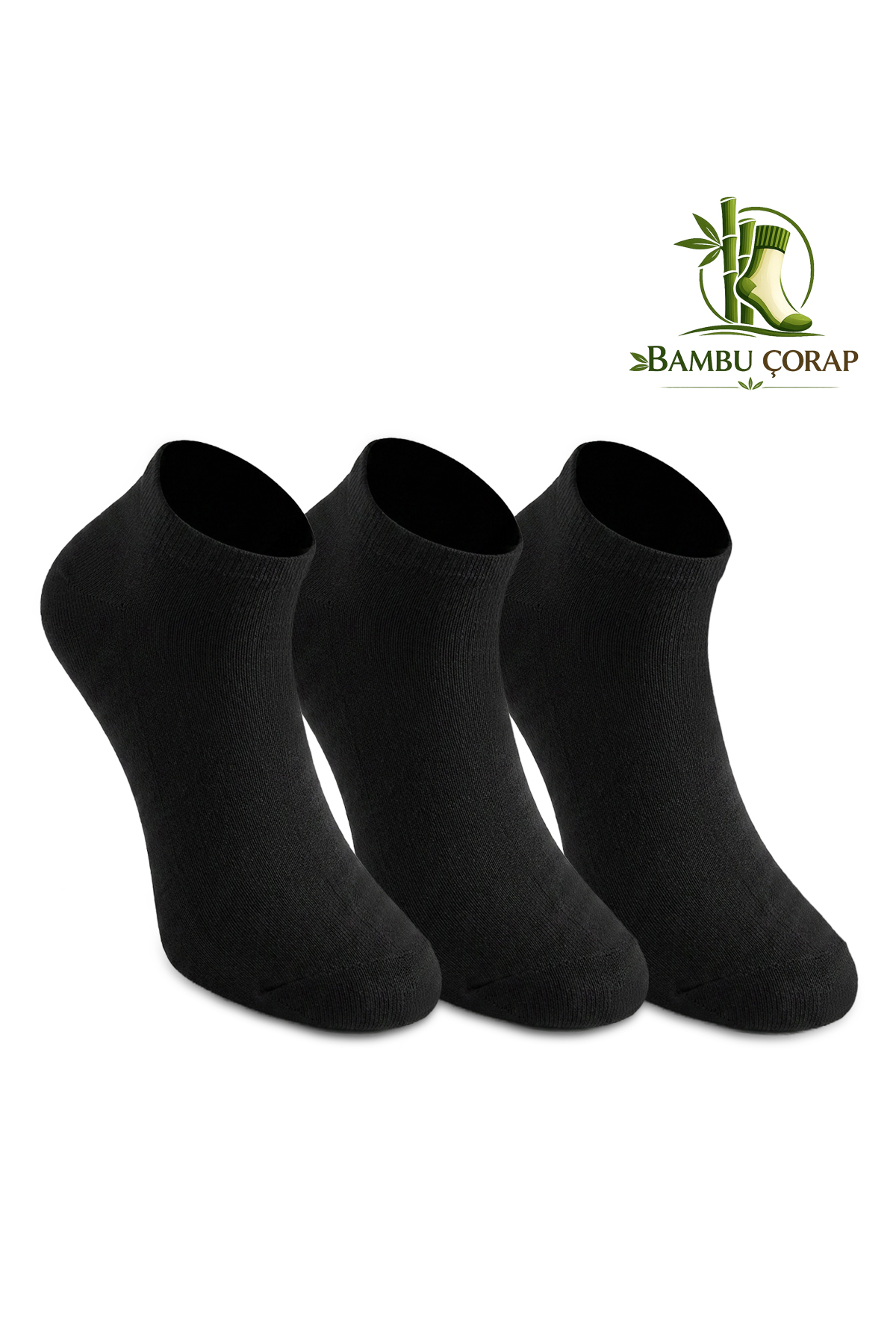 SLAZENGER JEFRY 3 lü Erkek Bambu Siyah Çorap