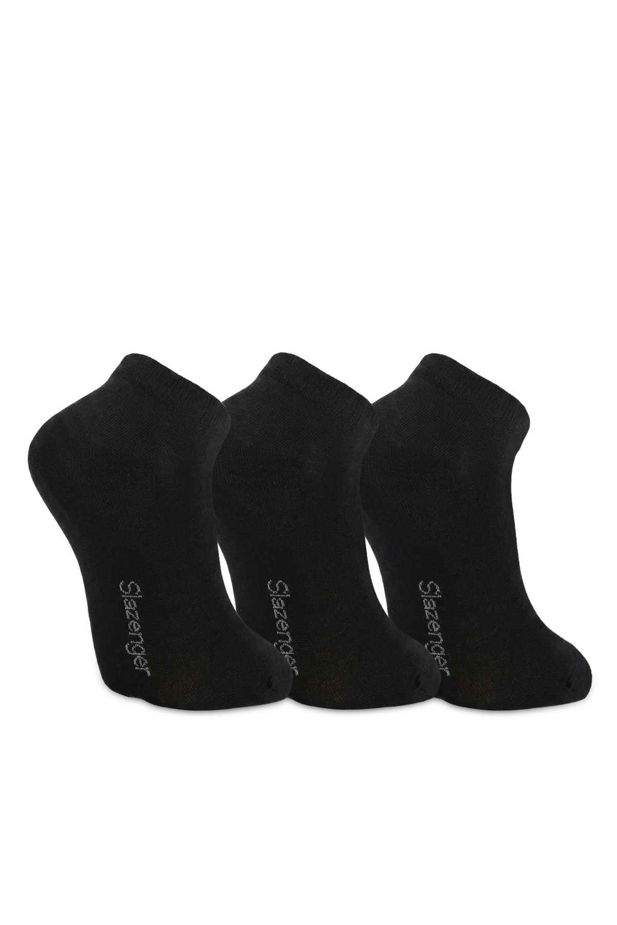 SLAZENGER JEFRY 3 lü Erkek Bambu Siyah Çorap görsel 2
