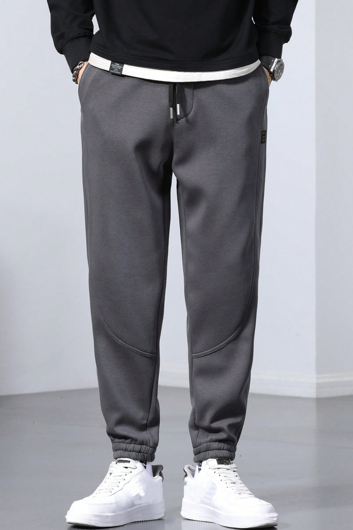Genius Store Genıus Store Erkek Eşofman İçi Polarlı Bağcıklı Bel Jogger Spor Eşofman Altı SPOR-ESF001 görsel 3