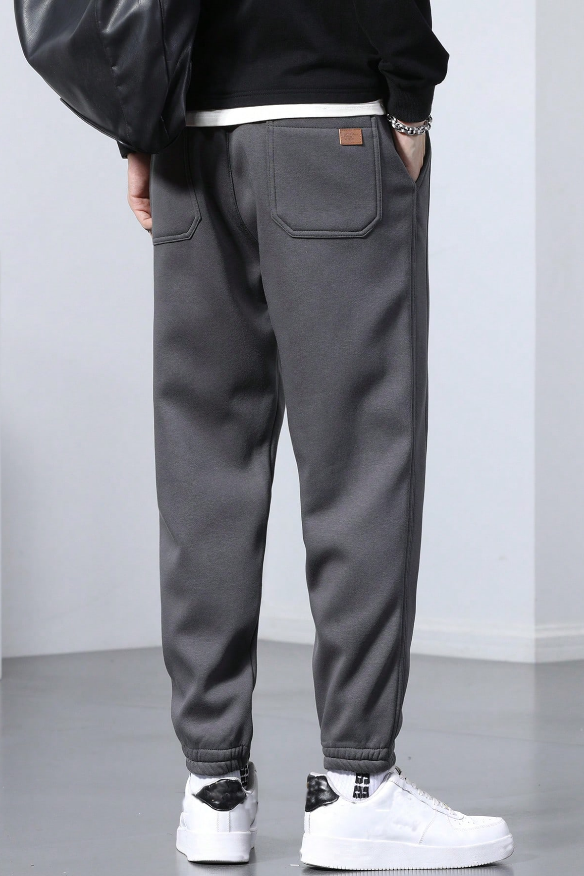 Genius Store Genıus Store Erkek Eşofman İçi Polarlı Bağcıklı Bel Jogger Spor Eşofman Altı SPOR-ESF001 görsel 4