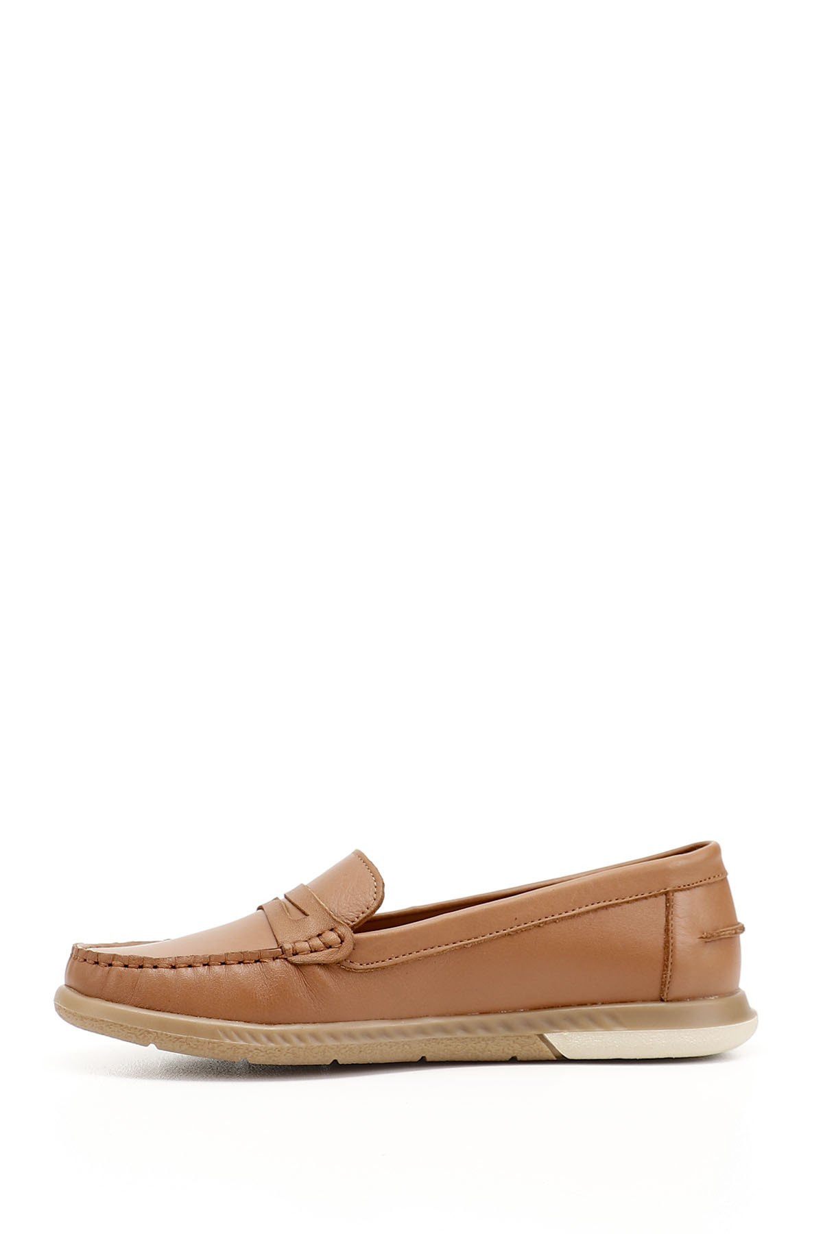 GÖNDERİ(R) Kadın TABA Rok Hakiki Deri Comfort Loafer görsel 3