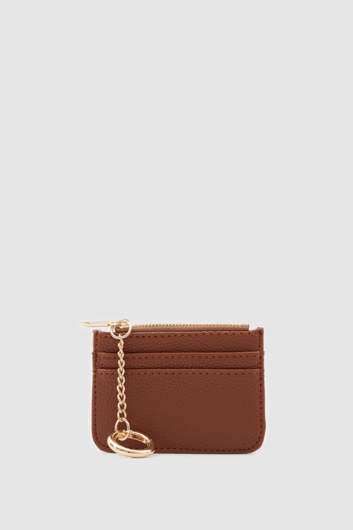 Shulebags Nook Fermuarlı Charm Kartlık Taba