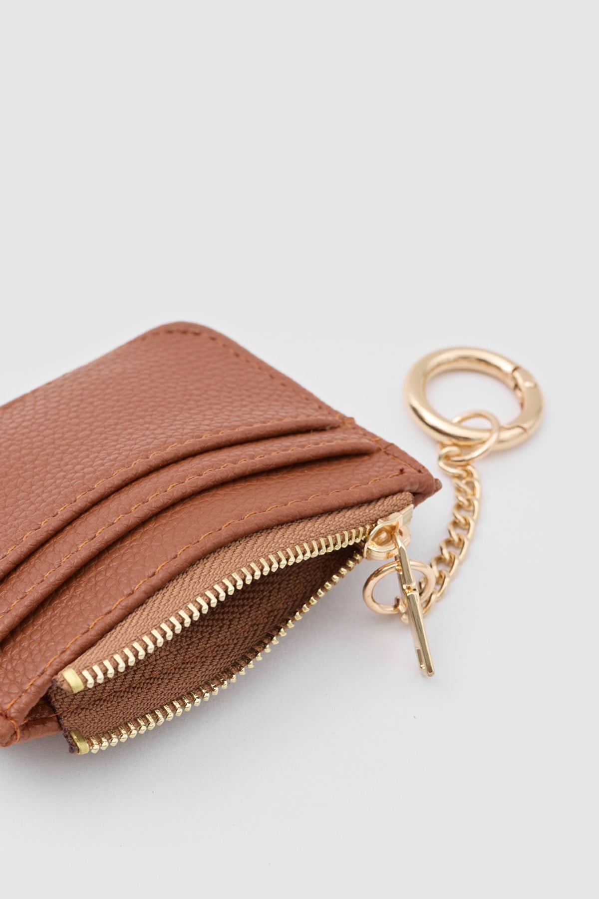Shulebags Nook Fermuarlı Charm Kartlık Taba görsel 6