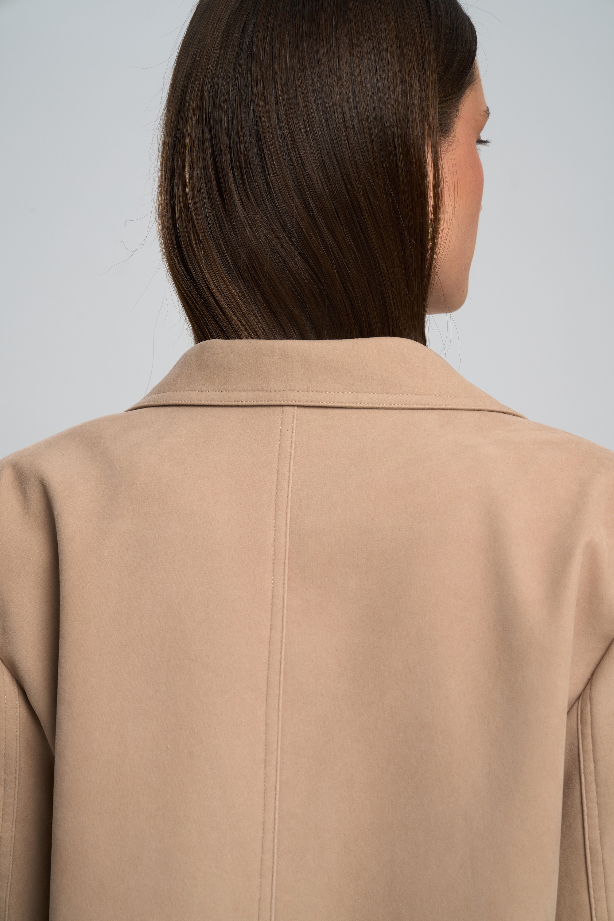 Bohemai Orsina Yırtmaç Detaylı Bej Blazer görsel 8