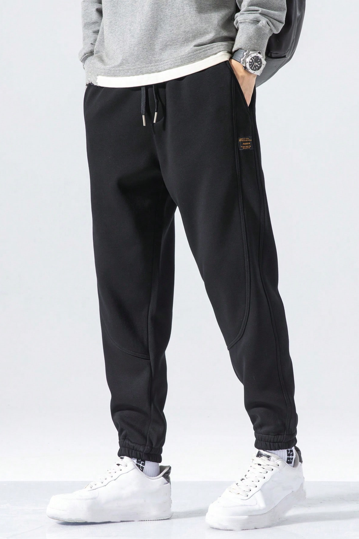 Genius Store Genıus Store Erkek Eşofman İçi Polarlı Bağcıklı Bel Jogger Spor Eşofman Altı SPOR-ESF001