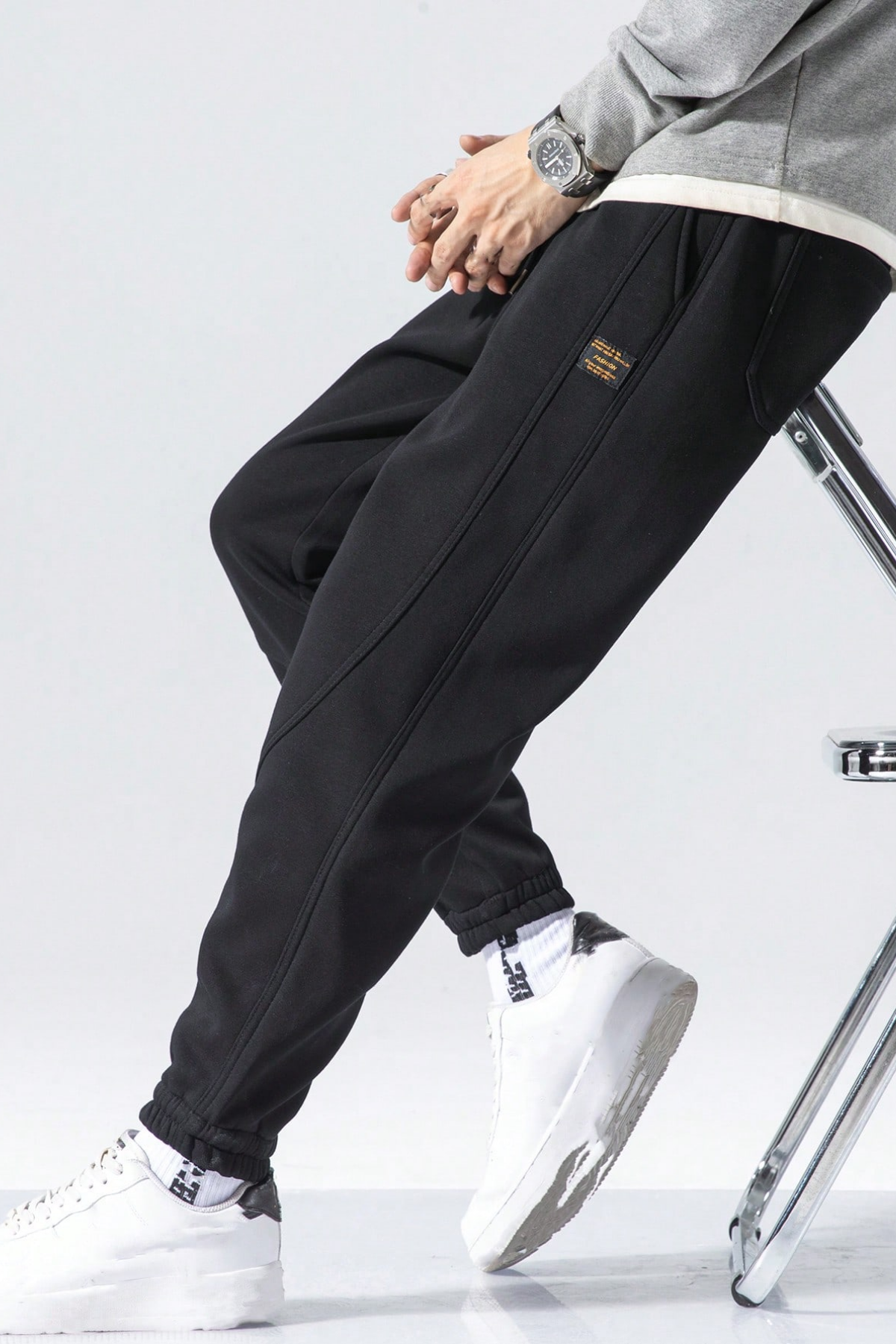 Genius Store Genıus Store Erkek Eşofman İçi Polarlı Bağcıklı Bel Jogger Spor Eşofman Altı SPOR-ESF001 görsel 2