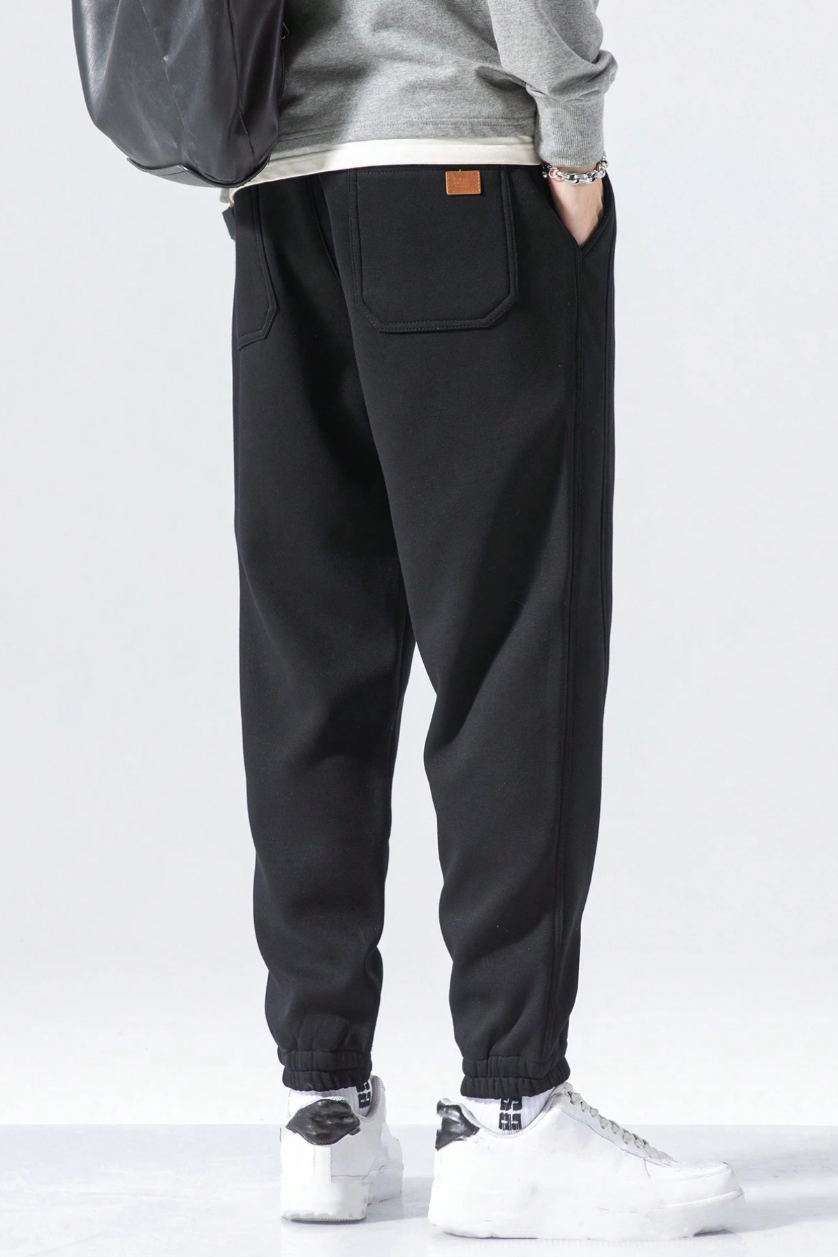 Genius Store Genıus Store Erkek Eşofman İçi Polarlı Bağcıklı Bel Jogger Spor Eşofman Altı SPOR-ESF001 görsel 4