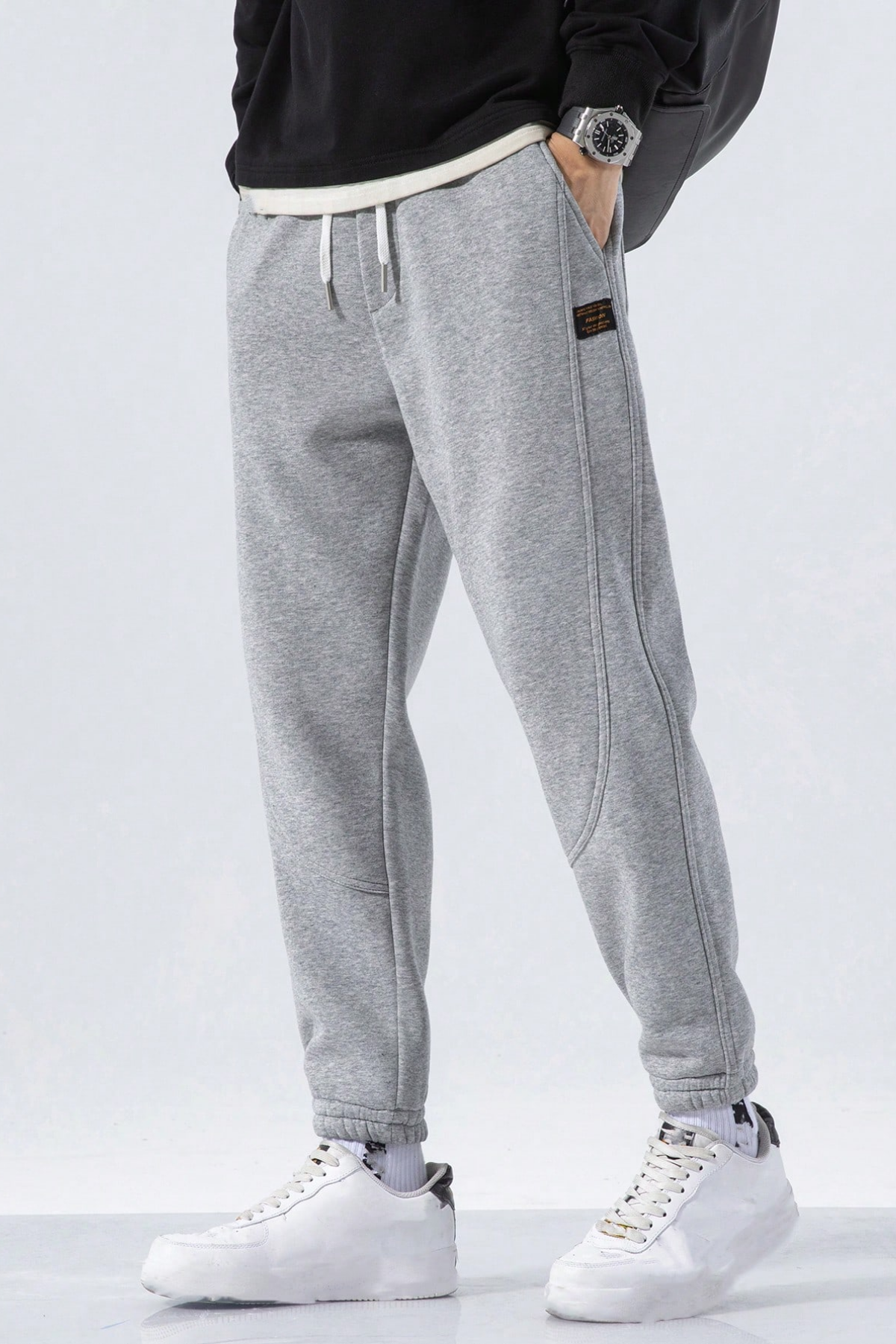 Genius Store Genıus Store Erkek Eşofman İçi Polarlı Bağcıklı Bel Jogger Spor Eşofman Altı SPOR-ESF001