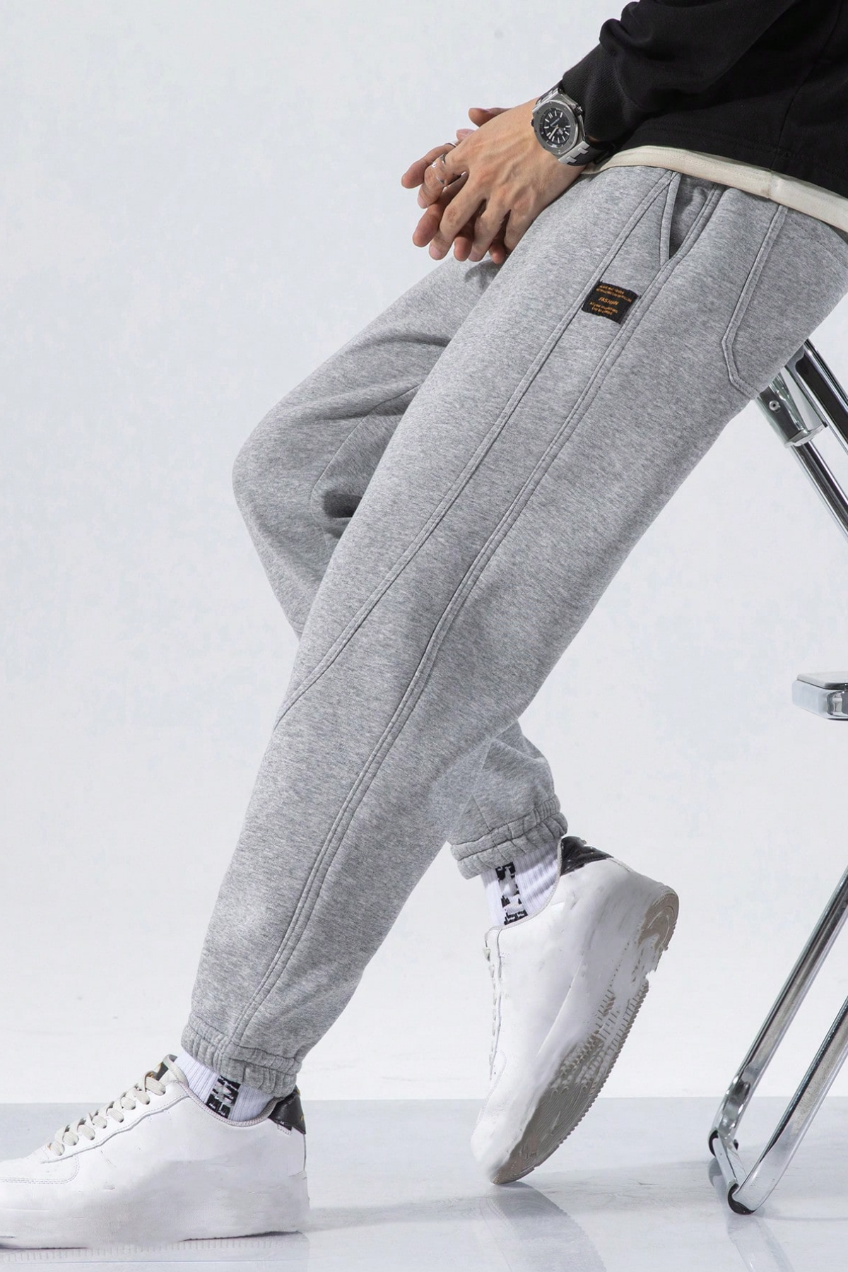 Genius Store Genıus Store Erkek Eşofman İçi Polarlı Bağcıklı Bel Jogger Spor Eşofman Altı SPOR-ESF001 görsel 2