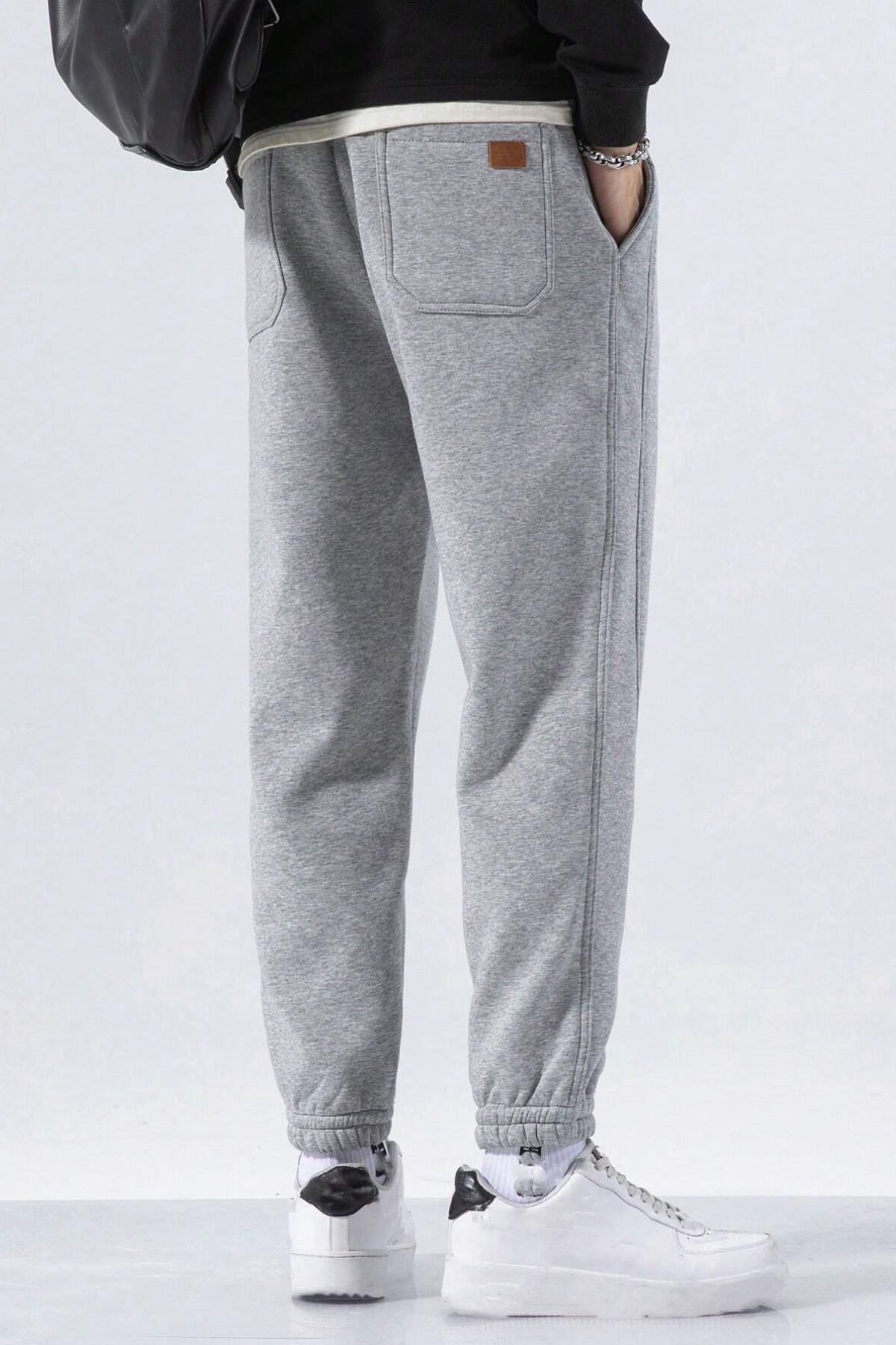 Genius Store Genıus Store Erkek Eşofman İçi Polarlı Bağcıklı Bel Jogger Spor Eşofman Altı SPOR-ESF001 görsel 4
